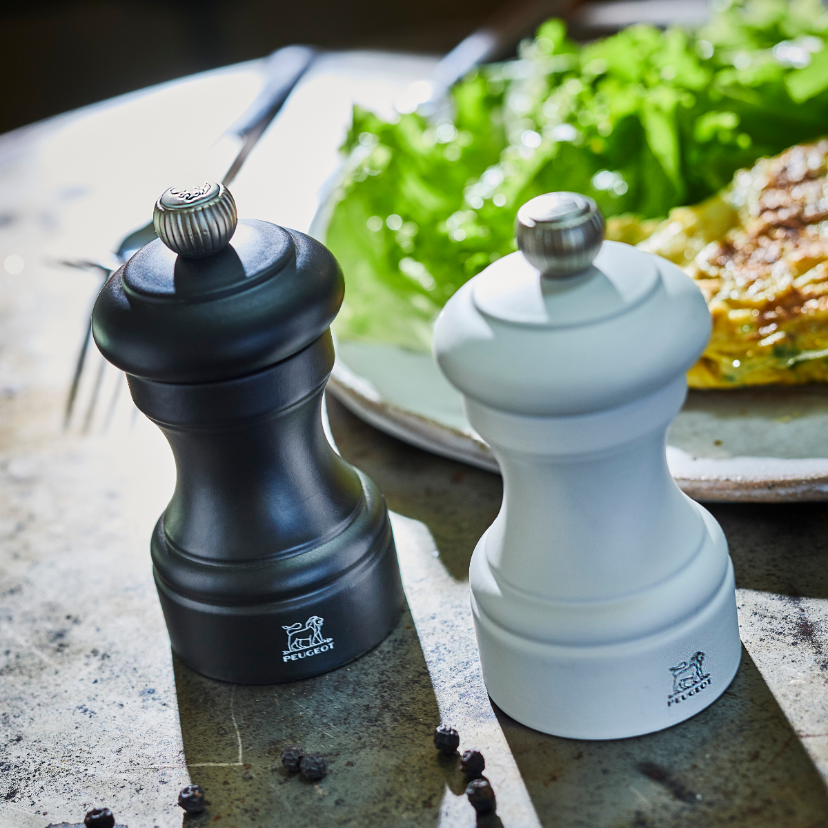 Peugeot Fidji Olivewood Salt & Pepper Mill Set – Cutlery and More