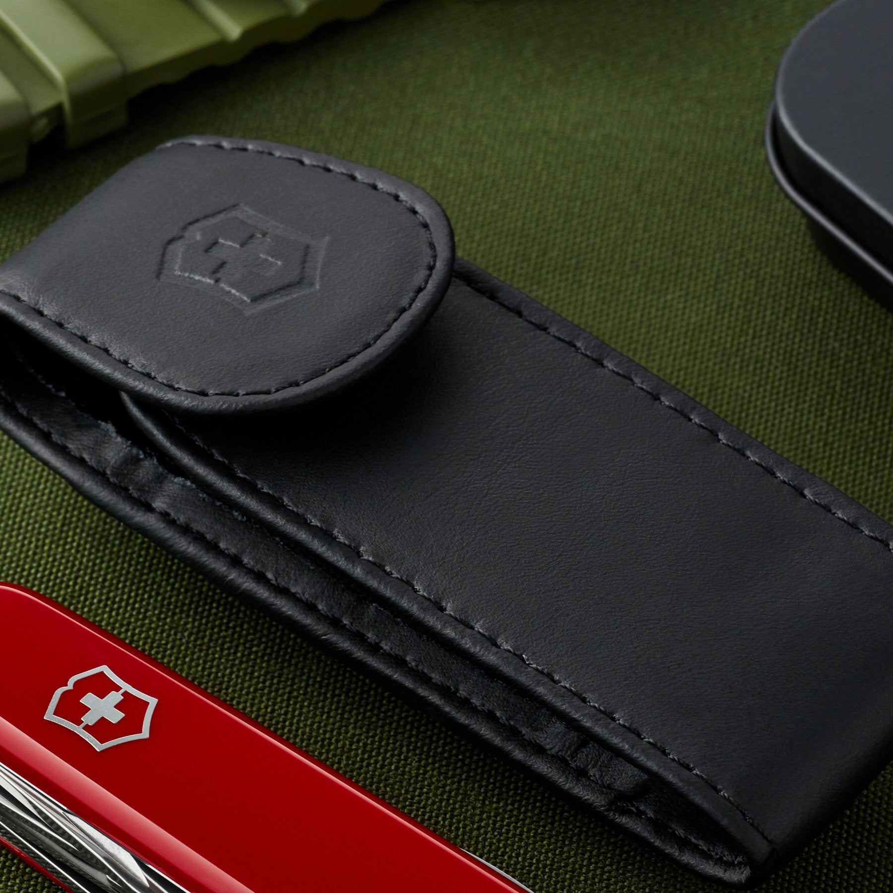 The Leather Scabbard for Victorinox 130 Mm is Made of Genuine Leather  /leather Case With Belt Clip for Victorinox Ranger Wood 55. 