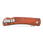 Bear and Son 238LR Large Farmhand Rosewood Lockback Knife with Pocket Clip for Convenient Carry