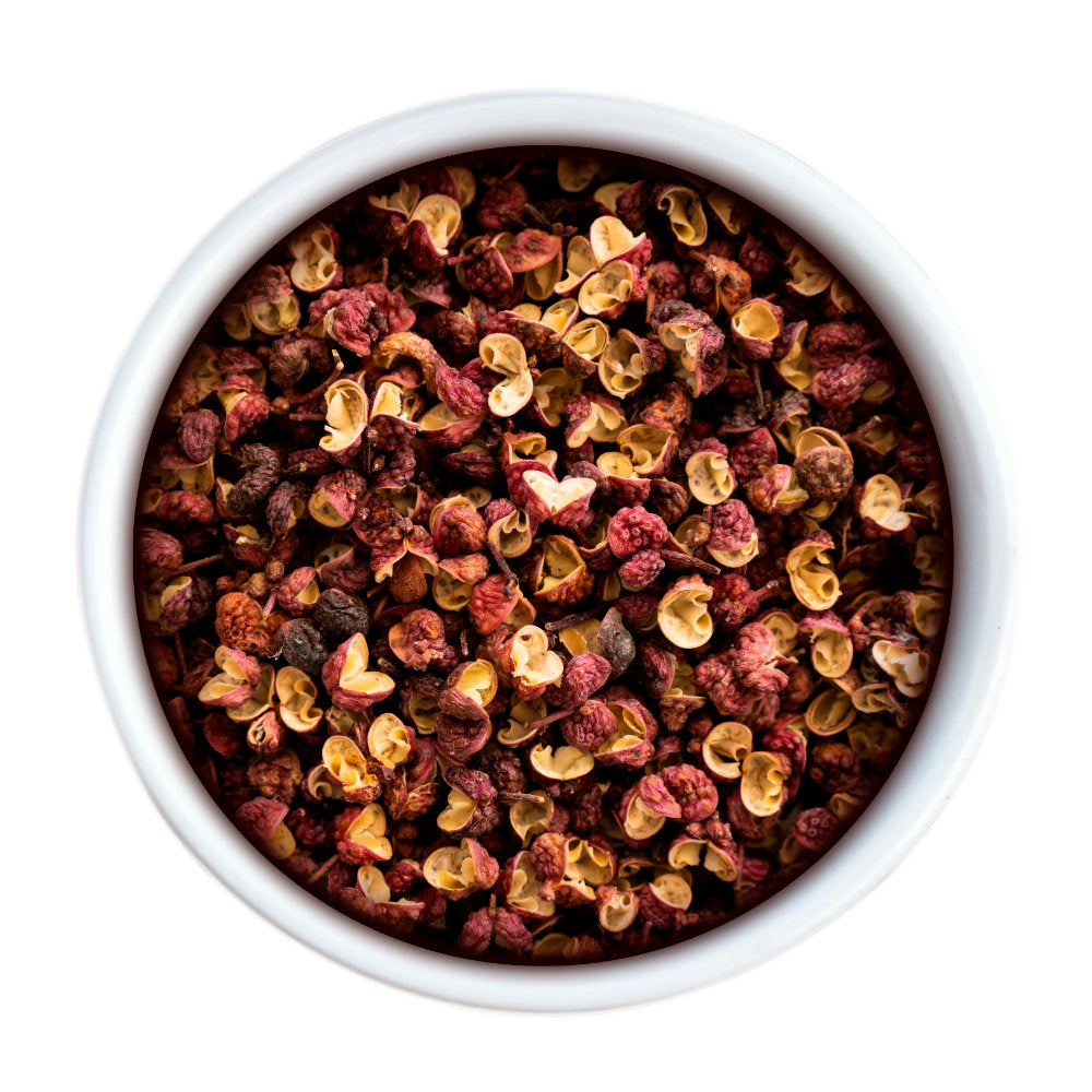 Bali Fonte Cast Iron Pepper Mill with Sichuan Pepper Corns