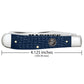 Case US Marine Corps Trapper Jigged Navy Blue Pocket Knife is 4.125 Inches Long
