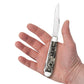 Case US Army Trapper Natural Bone Pocket Knife in Hand