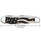 Case US Army Trapper American Flag Natural Bone Pocket Knife is 4.125 Inches Long