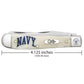 Case US Navy Trapper Natural Bone Pocket Knife is 4.125 Inches