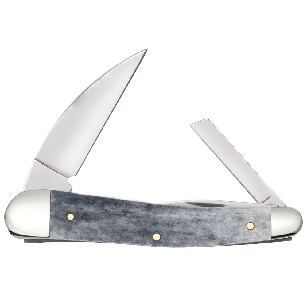 Case Seahorse Whittler Smooth Gray Bone Pocket Knife