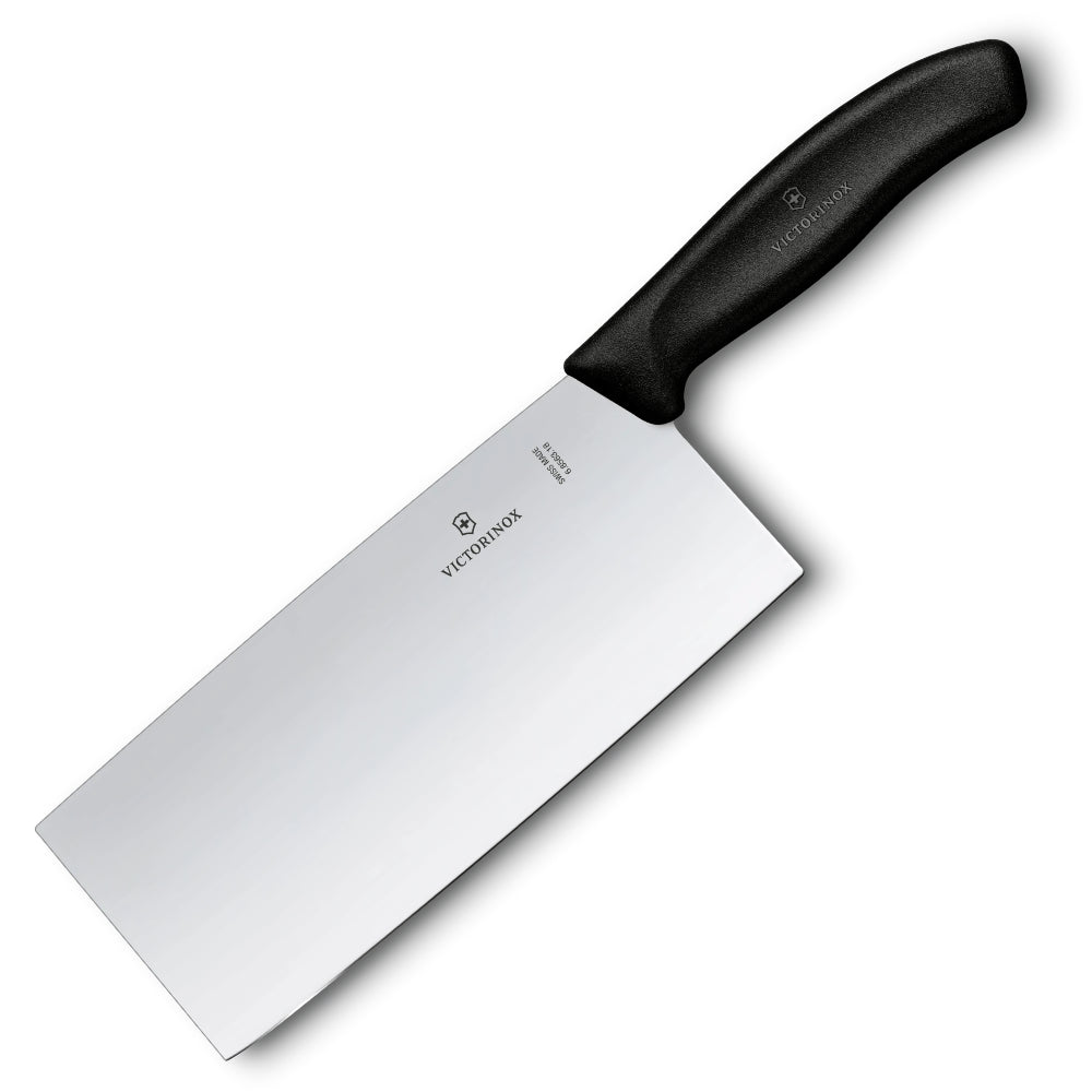 Victorinox Swiss Classic 7" Chinese-Style Chef's Knife with Black Handle at Swiss Knife Shop