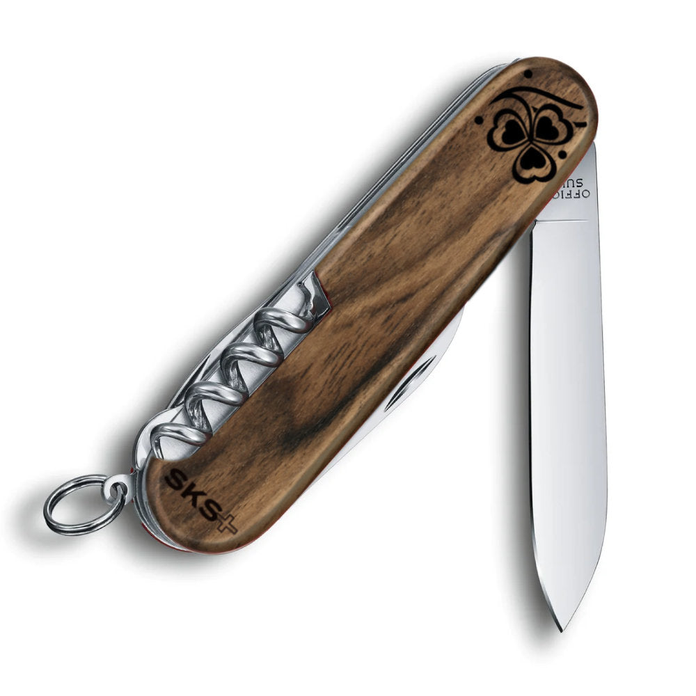 Victorinox Personalized Celtic Huntsman Hardwood Walnut Designer Swiss Army Knife