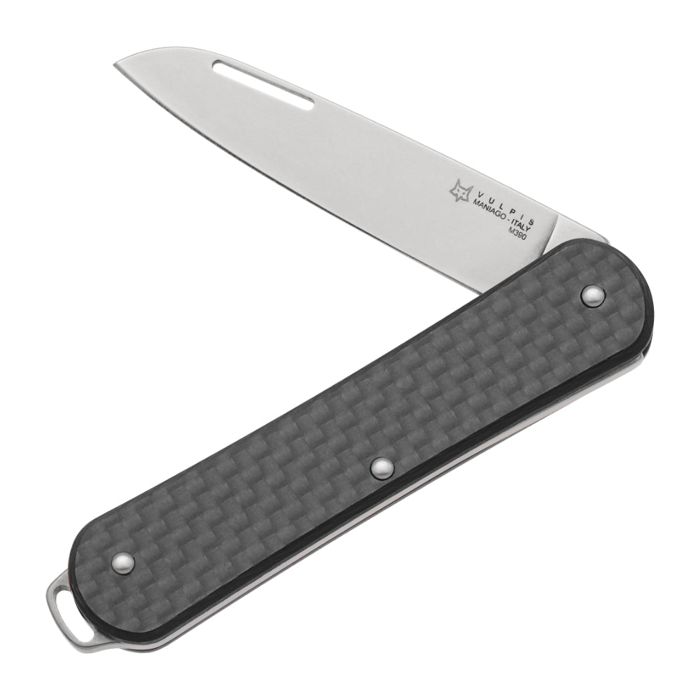 Fox Knives Vulpis 130 Carbon Fiber Folding Pocket Knife at Swiss Knife Shop