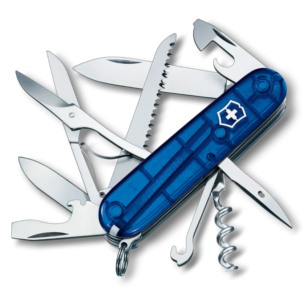 Victorinox Huntsman Translucent Sapphire Swiss Army Knife