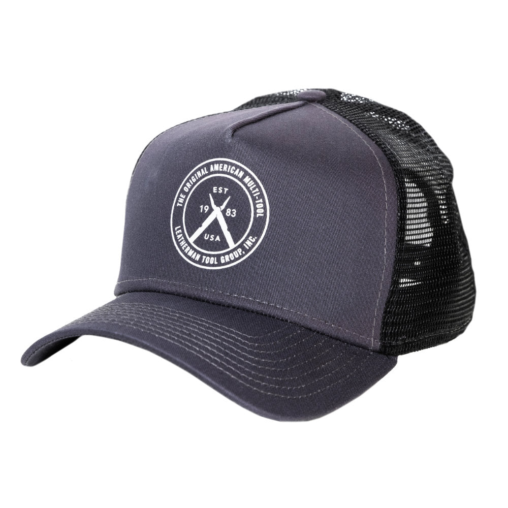 Leatherman Brand Black Trucker Hat