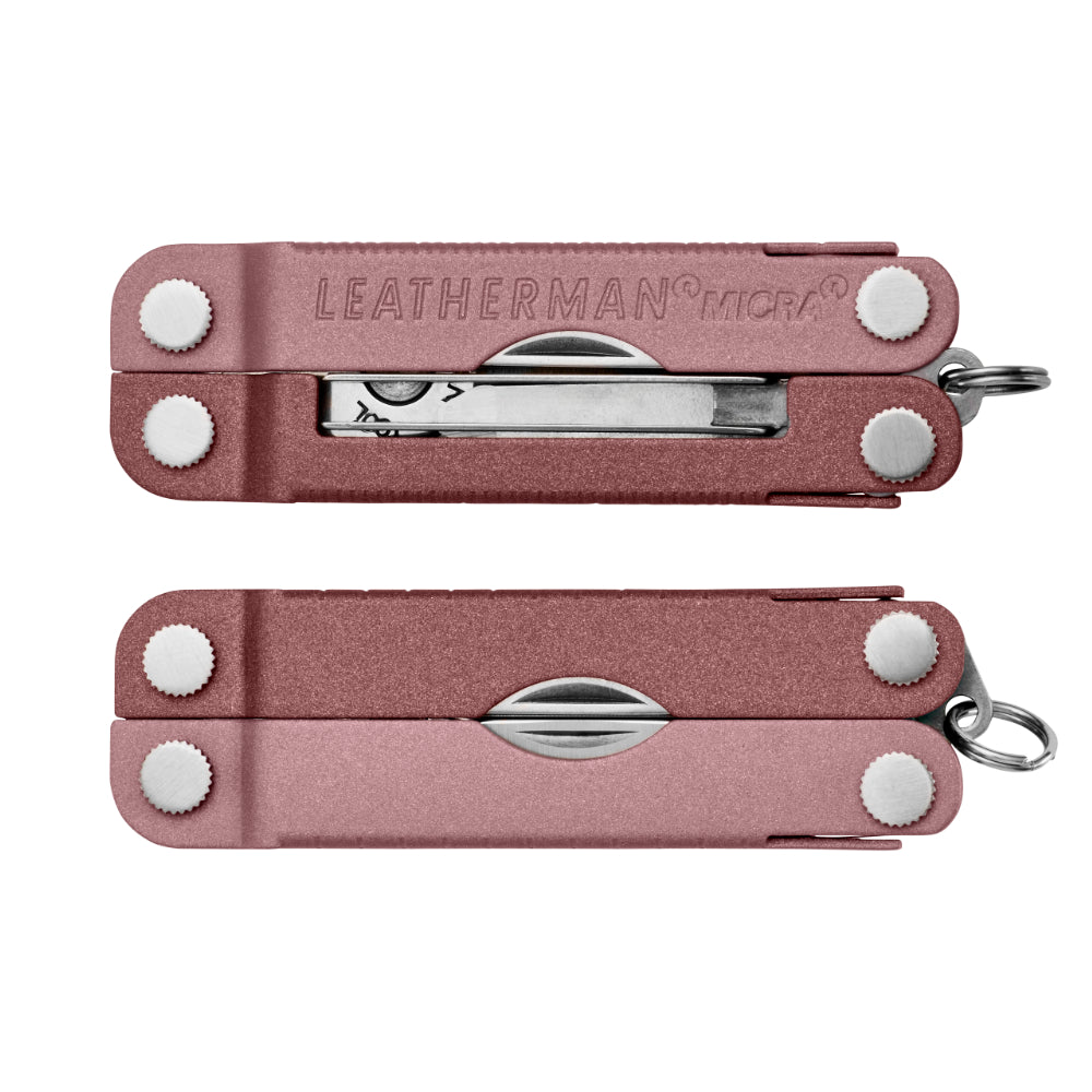 Leatherman Micra Heathered Blush Front and Back Views