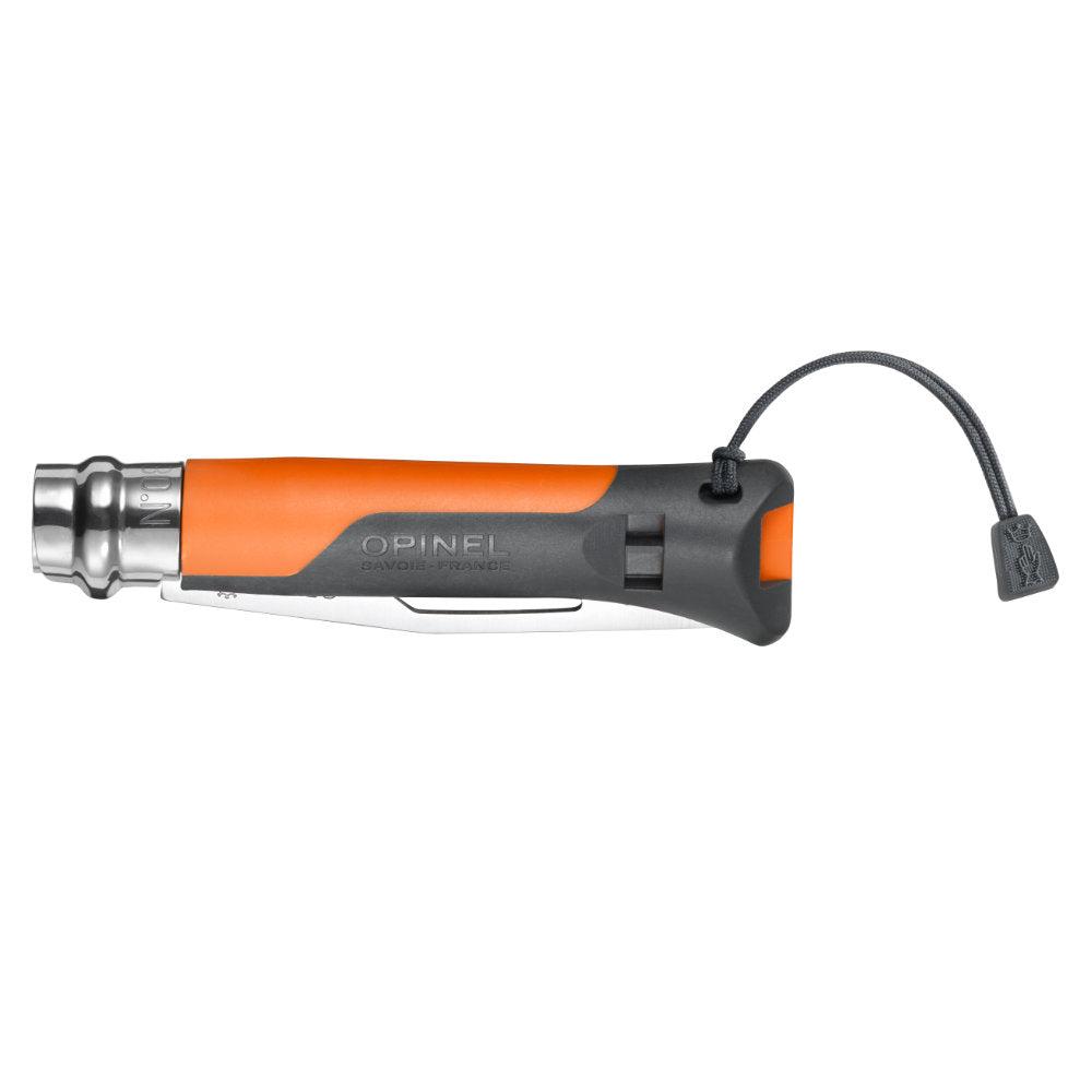 Opinel No.8 Outdoor Multi-function Stainless Steel Folding Knife Closed with Whistle