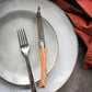 Opinel Table Chic Olive Wood Steak Knife 4-Piece Set An Elegant Table Addition