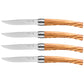 Opinel Table Chic Olive Wood Steak Knife 4-Piece Set at Swiss Knife Shop