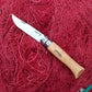 Opinel No.6 Traditional Stainless Steel Folding Knife with Beech Handle Open