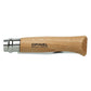 Opinel No.8 Traditional Stainless Steel Folding Knife Folded Closed