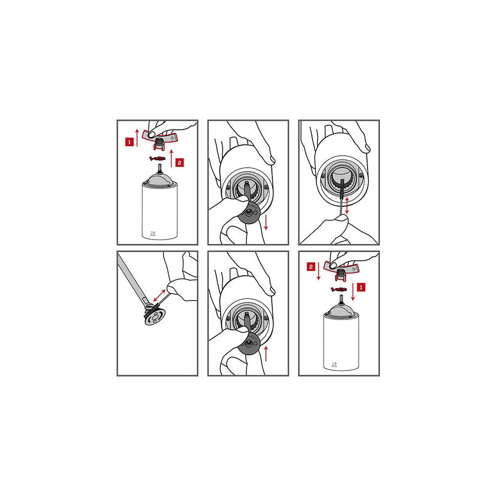 Peugeot Isen 6.25" Long Pepper and Spice Mill Mechanism Comes out For Easy Cleaning