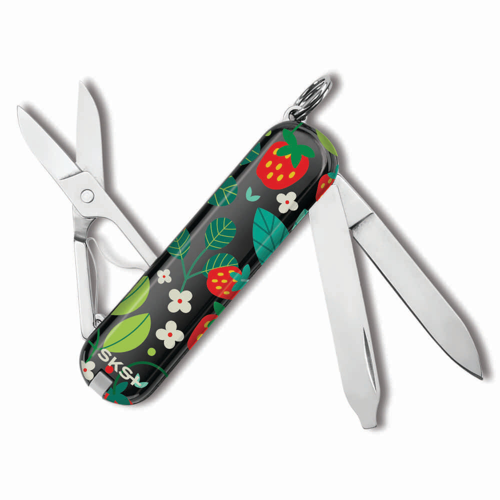 Victorinox Strawberry Patch Classic SD Designer Swiss Army Knife BAck