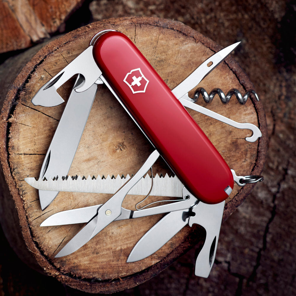 Victorinox Huntsman Swiss Army Knife Open Outdoors