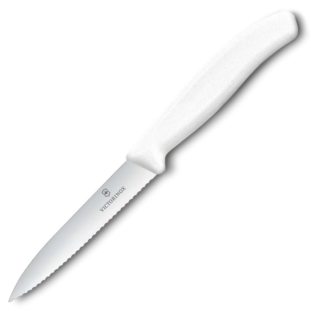Victorinox Swiss Classic 4" Serrated Spear Tip Paring Knife White