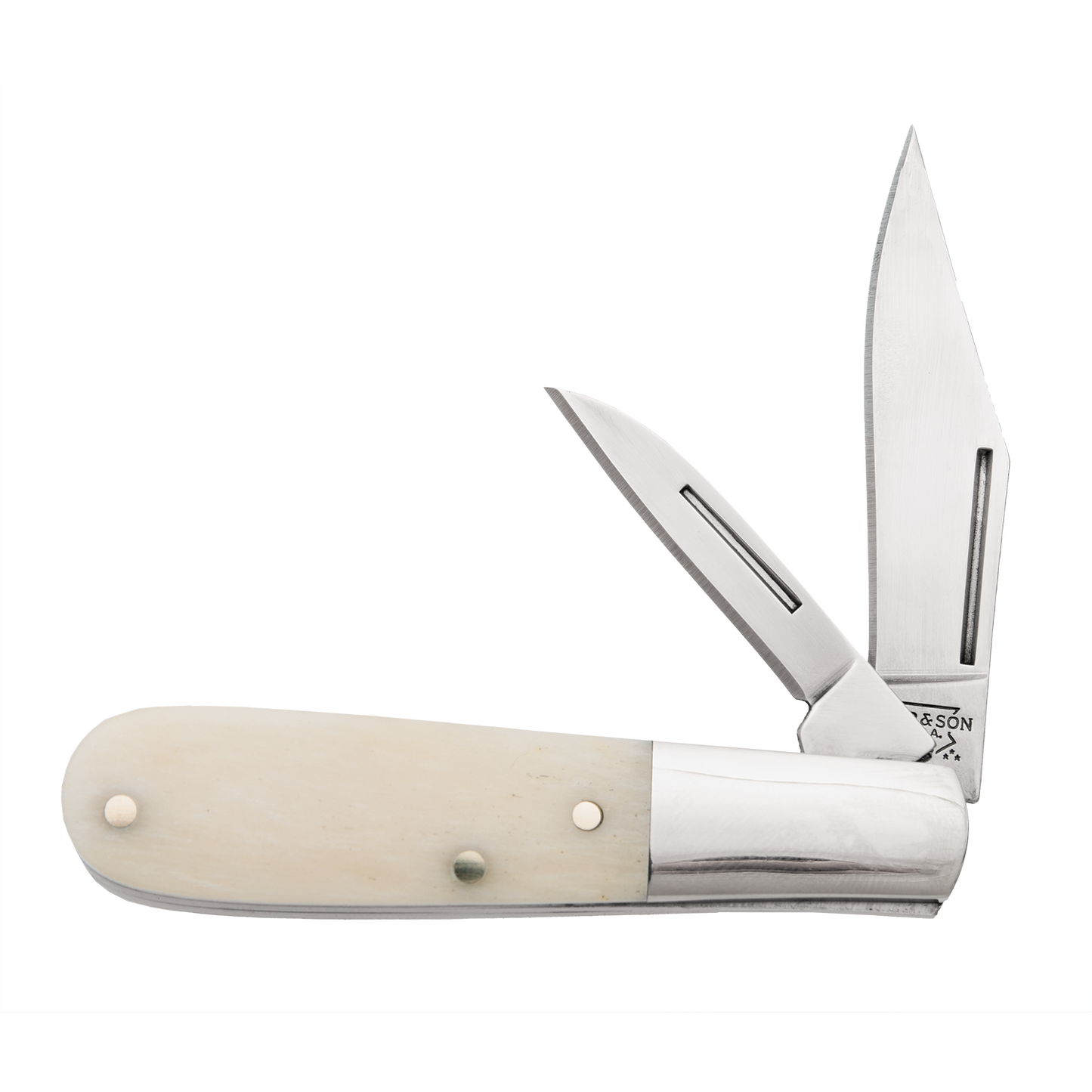 Bear and Son WSB281 1/2 Baby Barlow White Smooth Bone Slipjoint Knife at Swiss Knife Shop
