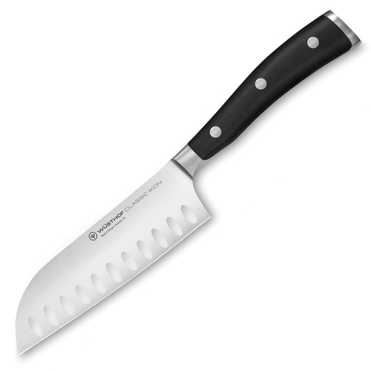 Wusthof Classic Ikon 5" Hollow Edge Santoku Knife at Swiss Knife Shop