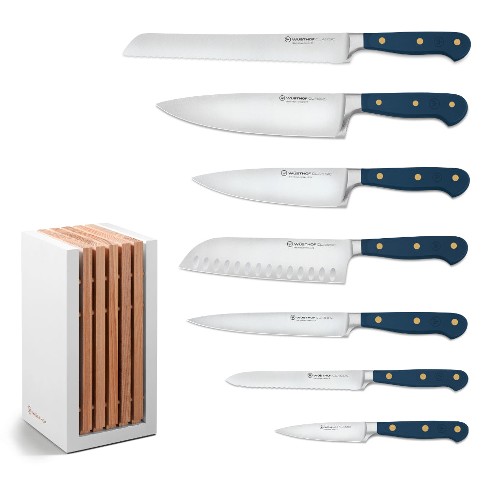 Wusthof Classic Wild Blueberry 8-Piece Designer Knife Block Set