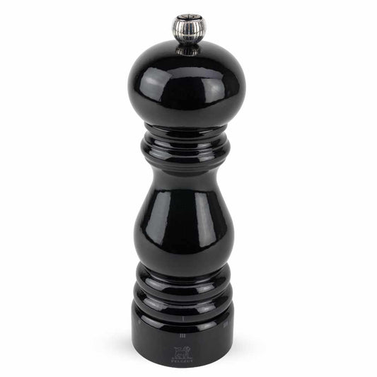 Peugeot 7" Paris uSelect Black Lacquer Pepper Mill at Swiss Knife Shop