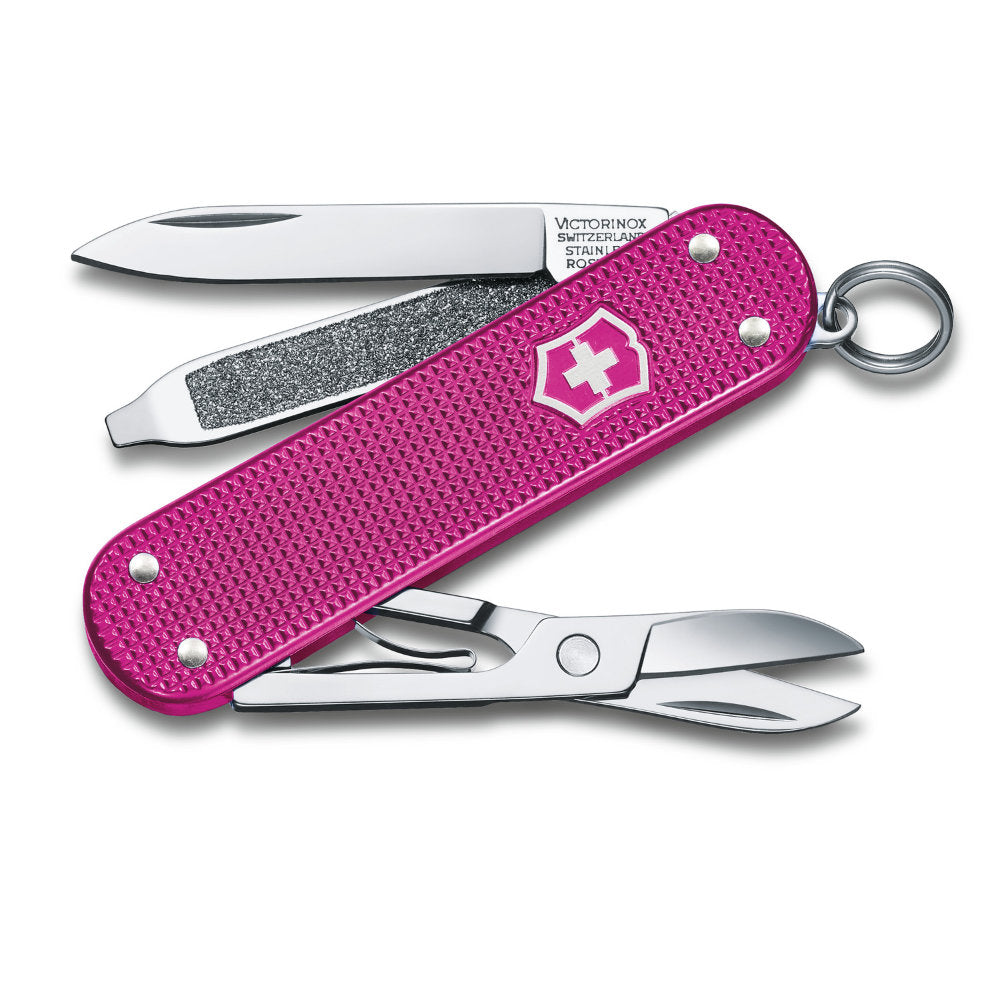 Classic SD Alox Swiss Army Knife by Victorinox - Flamingo Party