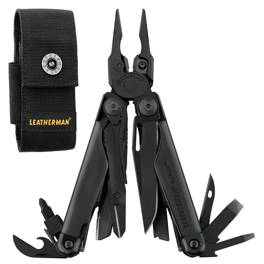 Leatherman Surge Black Multi-Tool with 4-Pocket Nylon Sheath