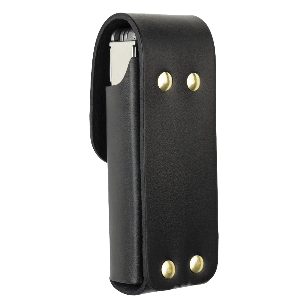 Leatherman 4.5" Black Leather Box Sheath Back View