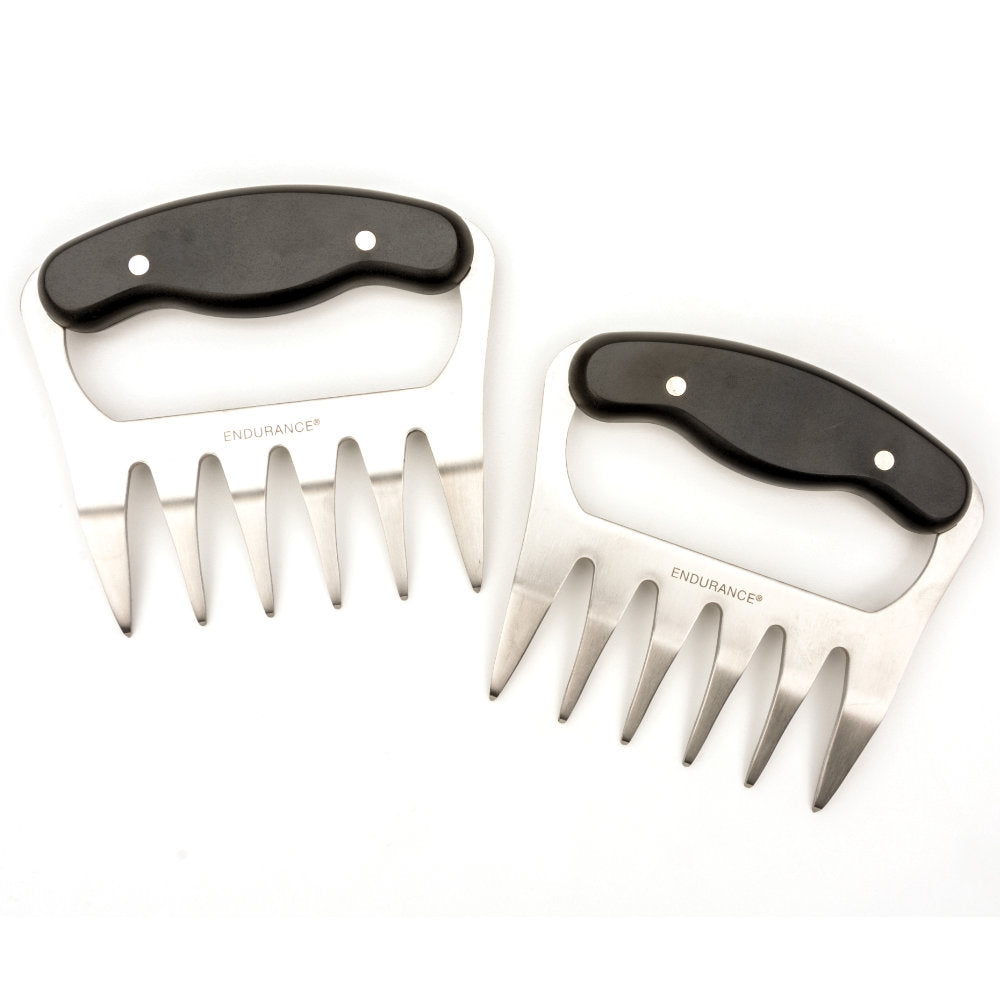 Meat Shredder Claws for Shredding Pulled Pork, Chicken - Stainless Steel  BBQ Tool - Large Size
