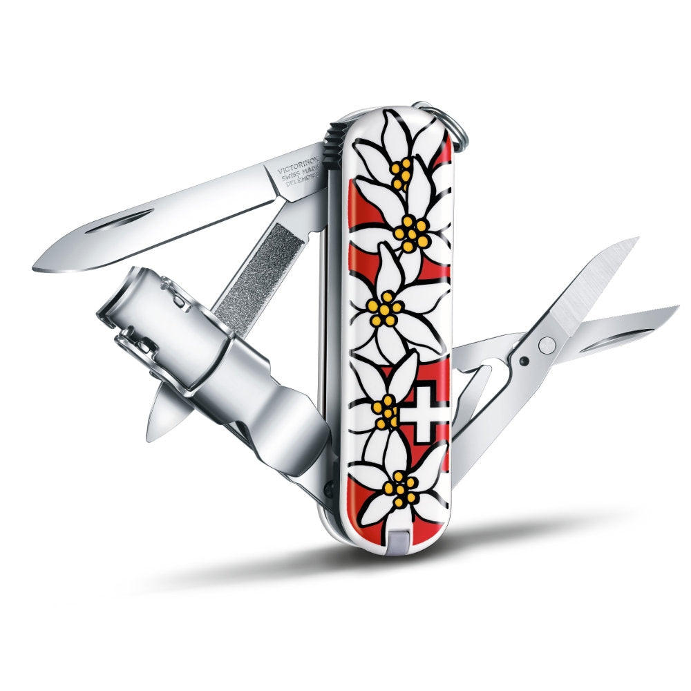 Victorinox Nail Clip 580 Red Edelweiss Swiss Army Knife