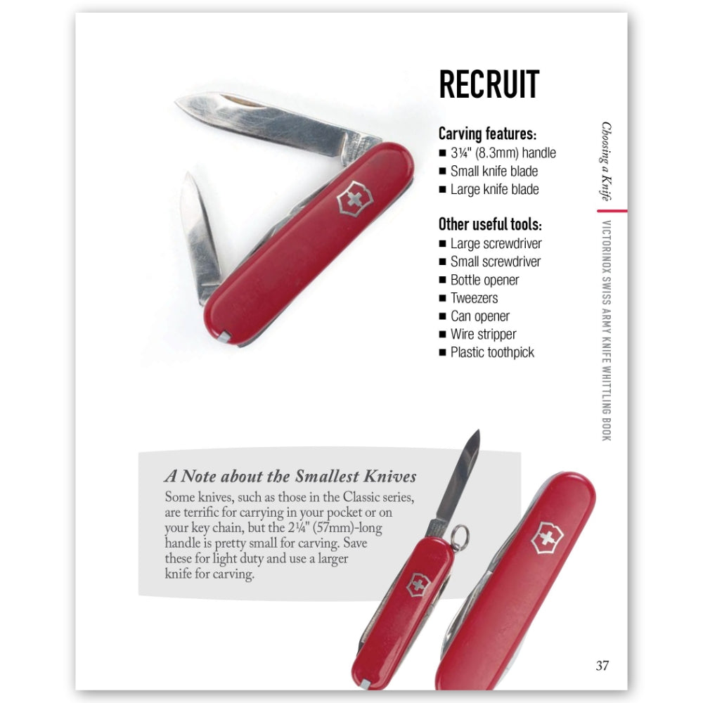 Swiss Army Knife Whittling Book on Choosing a Knife