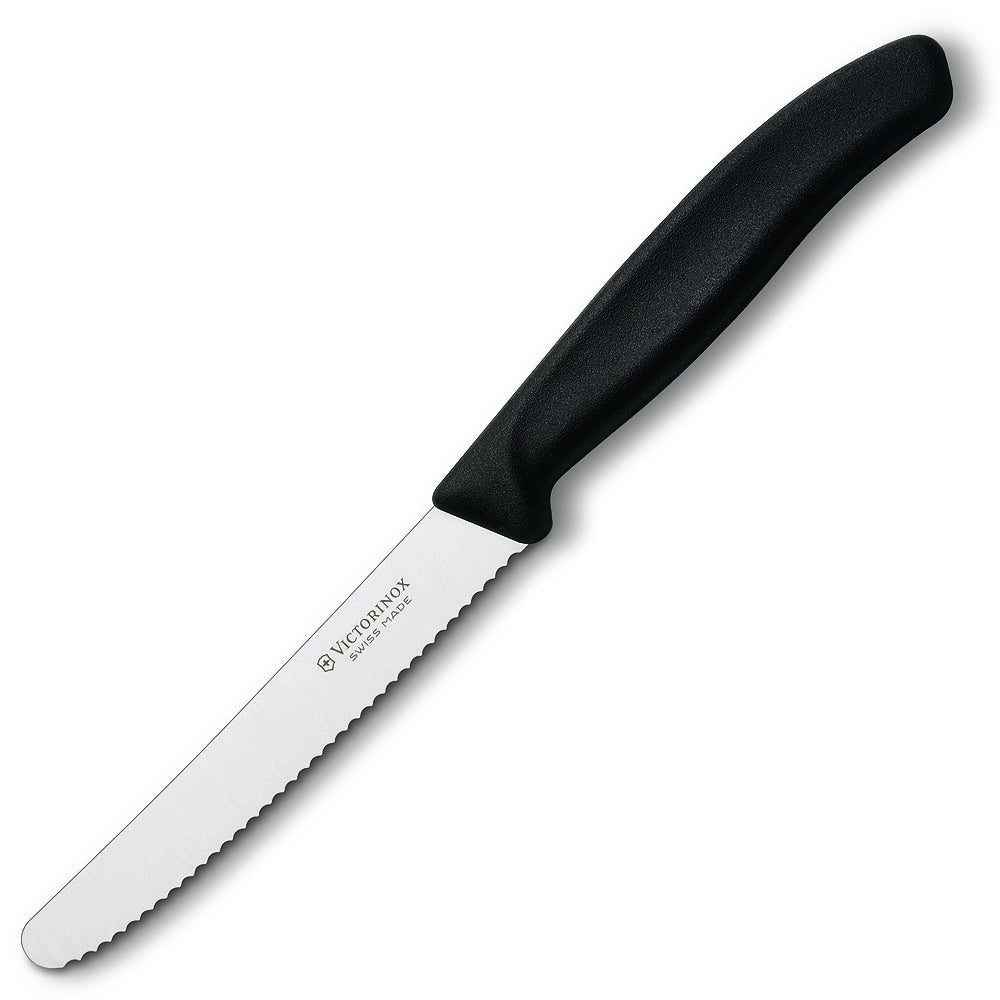Victorinox Swiss Classic 4 1/2 Serrated Knife Black