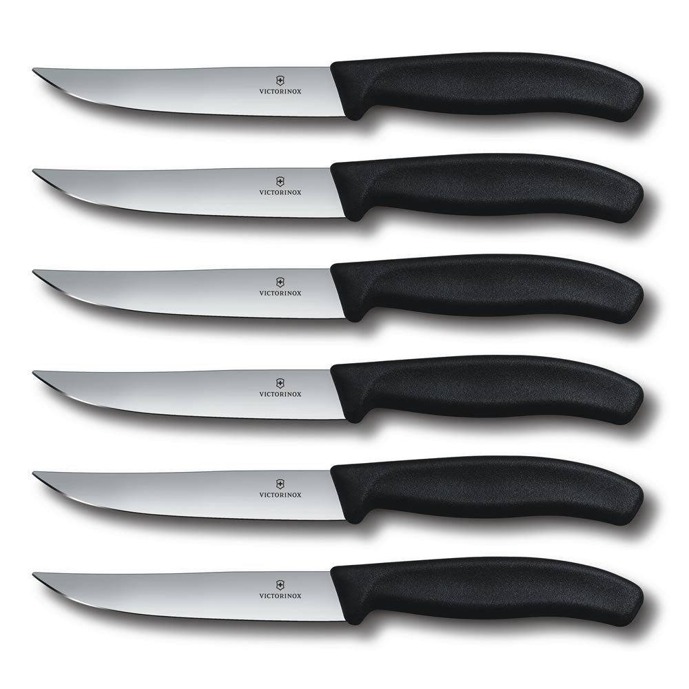 Victorinox Swiss Classic 5" Gaucho 6-Piece Straight Edge Steak Knife Set