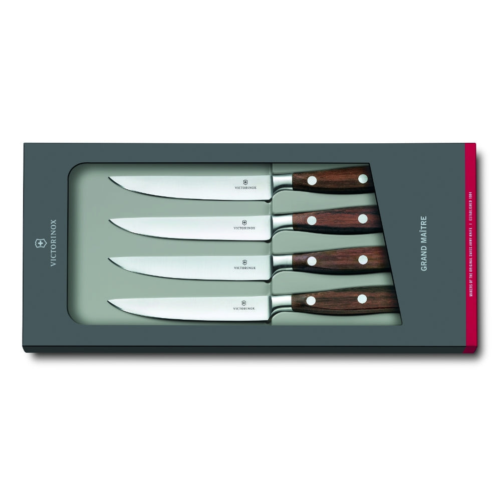 Victorinox Grand Maitre Wood 4-Piece Steak Knife Set