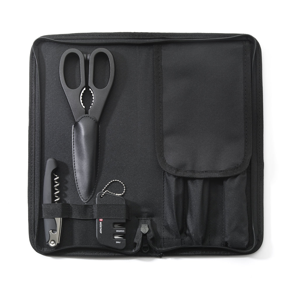 Wusthof Gourmet 7-Piece Travel Knife Set with Storage Slots