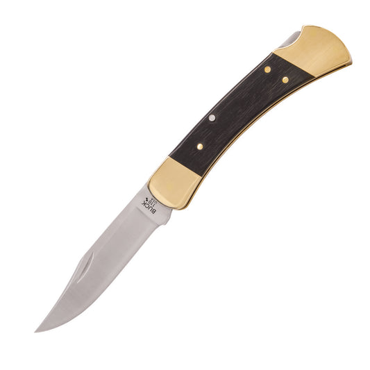 Buck 110 Slim Heritage Elite Folding Knife, Brass at Swiss Knife Shop
