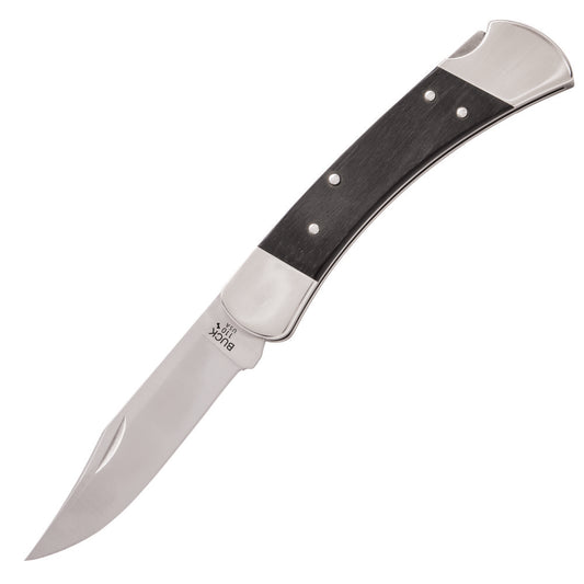 Buck 110 Slim Heritage Elite Folding Knife, Nickel Silver at Swiss Knife Shop