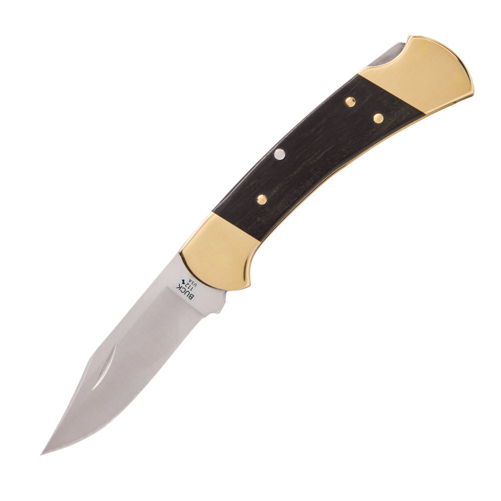Buck 112 Slim Heritage Elite Folding Knife, Brass at Swiss Knife Shop