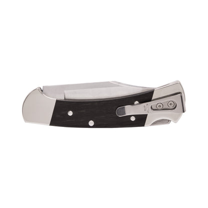 Buck 112 Slim Heritage Elite Folding Knife, Nickel Silver with Pocket Clip
