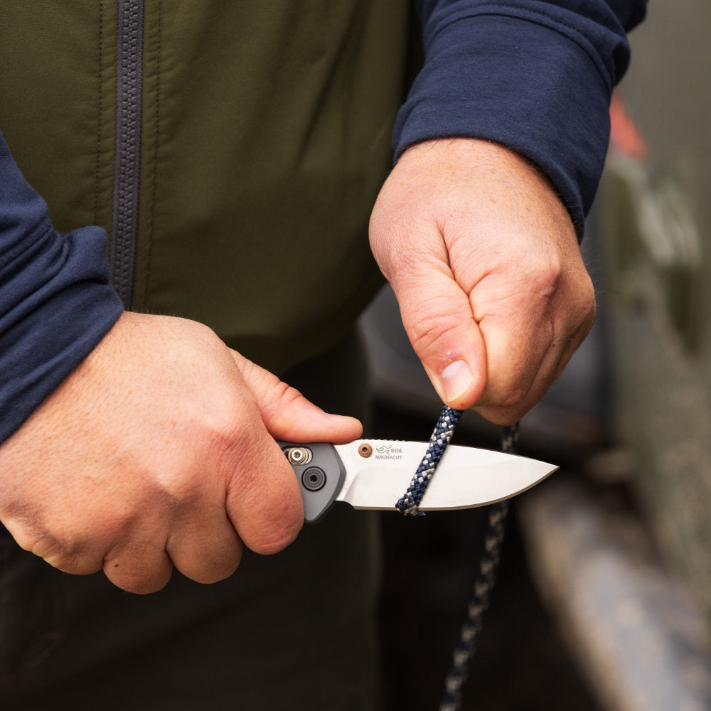 Buck 791 Range Elite Lockblade Knife Cutting Rope