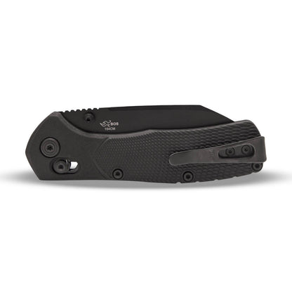 Buck 797 Range Pro Ops Lockblade Knife Fully Closed, Black, Clip Side