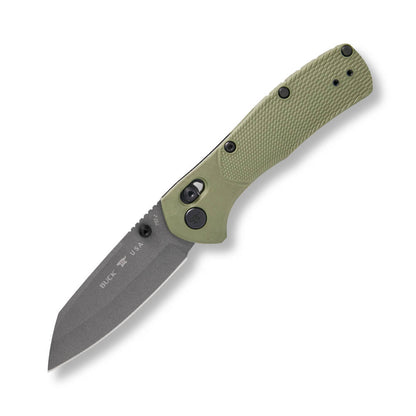Buck 797 Range Pro Ops Lockblade Knife Fully Open, Green