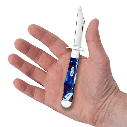 Case Cheetah Cub Patriotic Kirinite 2026 Vault Pocket Knife in Hand