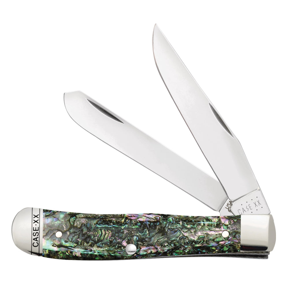 Case Trapper Smooth Abalone Pocket Knife at Swiss Knife Shop