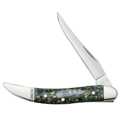 Case Small Texas Toothpick Smooth Abalone Pocket Knife at Swiss Knife Shop