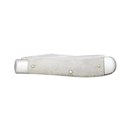 Case Trapper US Veteran Natural Bone Pocket Knife Gift Set Back View
