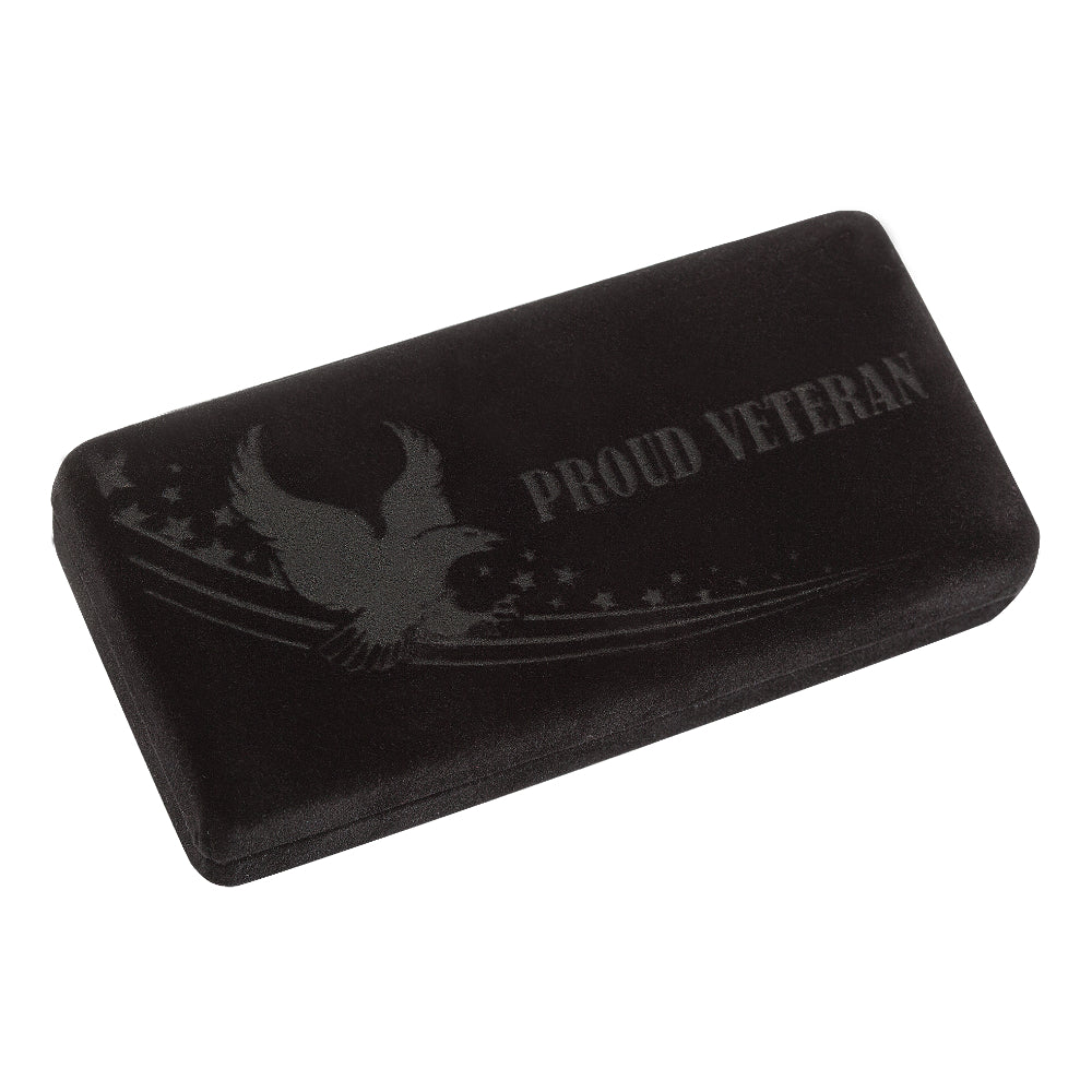 Case Trapper US Veteran Natural Bone Pocket Knife with Embellished Gift Box